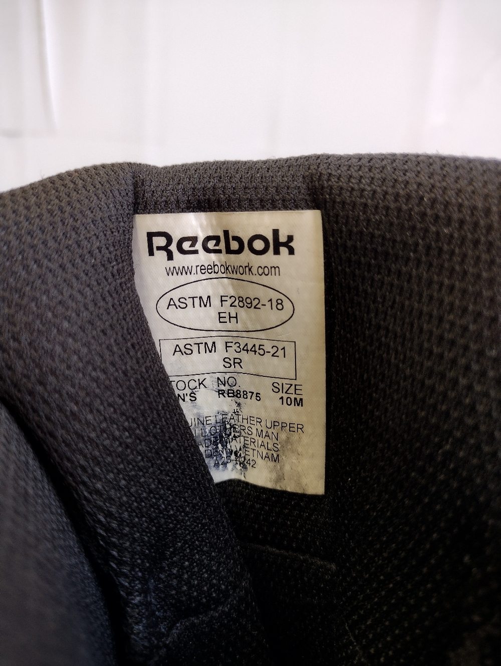 Reebok Rapid Response RB8875 Men's Leather Work 8" Boots Side Zipper Size 10 - Picture 6 of 12